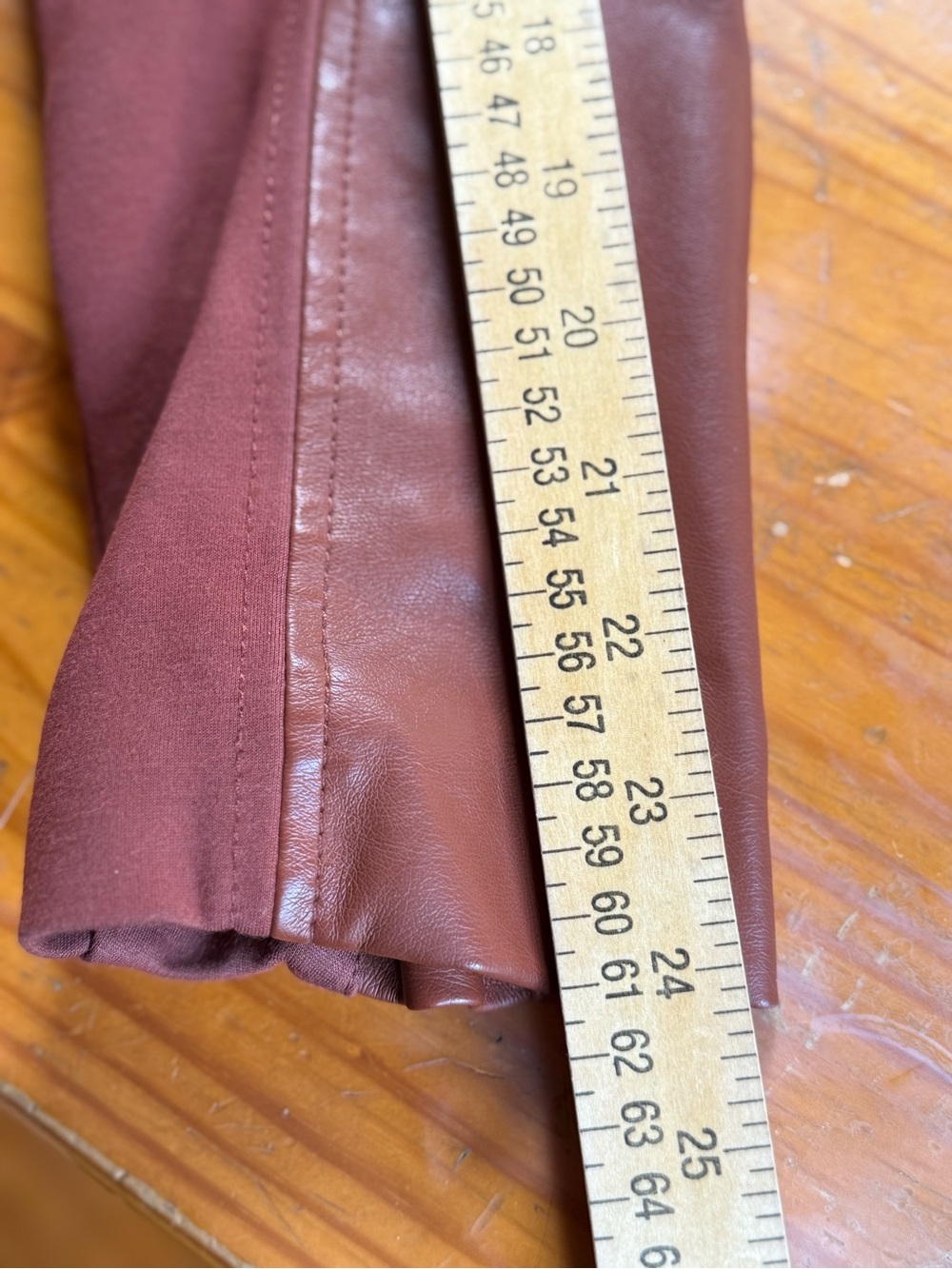 NWT New York & Company Brown Faux Leather Quilted Moto Jacket - Picture 11 of 12